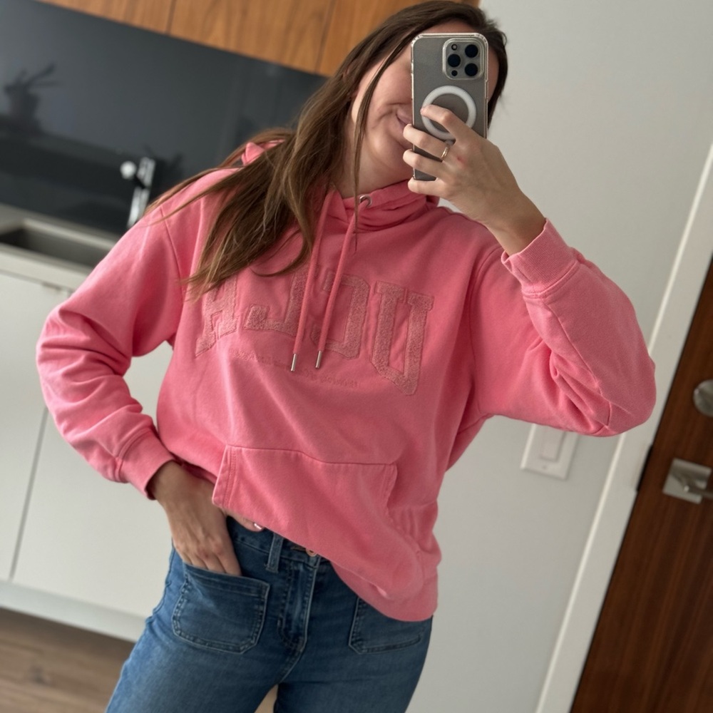Pink hoodie